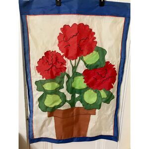Vintage 90s geranium flag